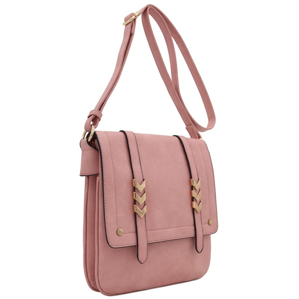 ALYSSA • Large Flapover Crossbody Bag - Picture 7 of 13